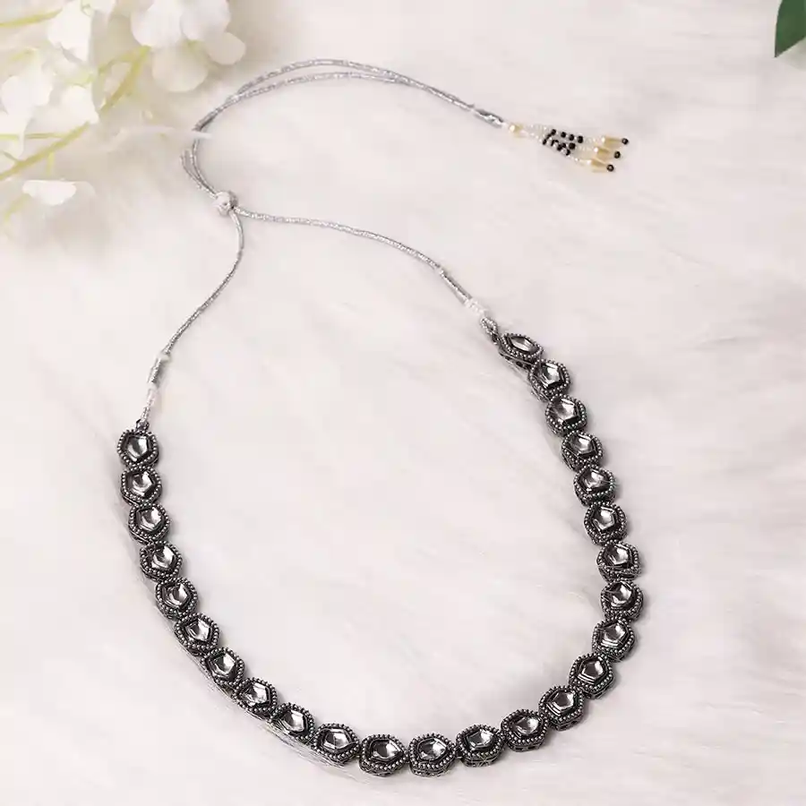 Timeless Black Brass Choker