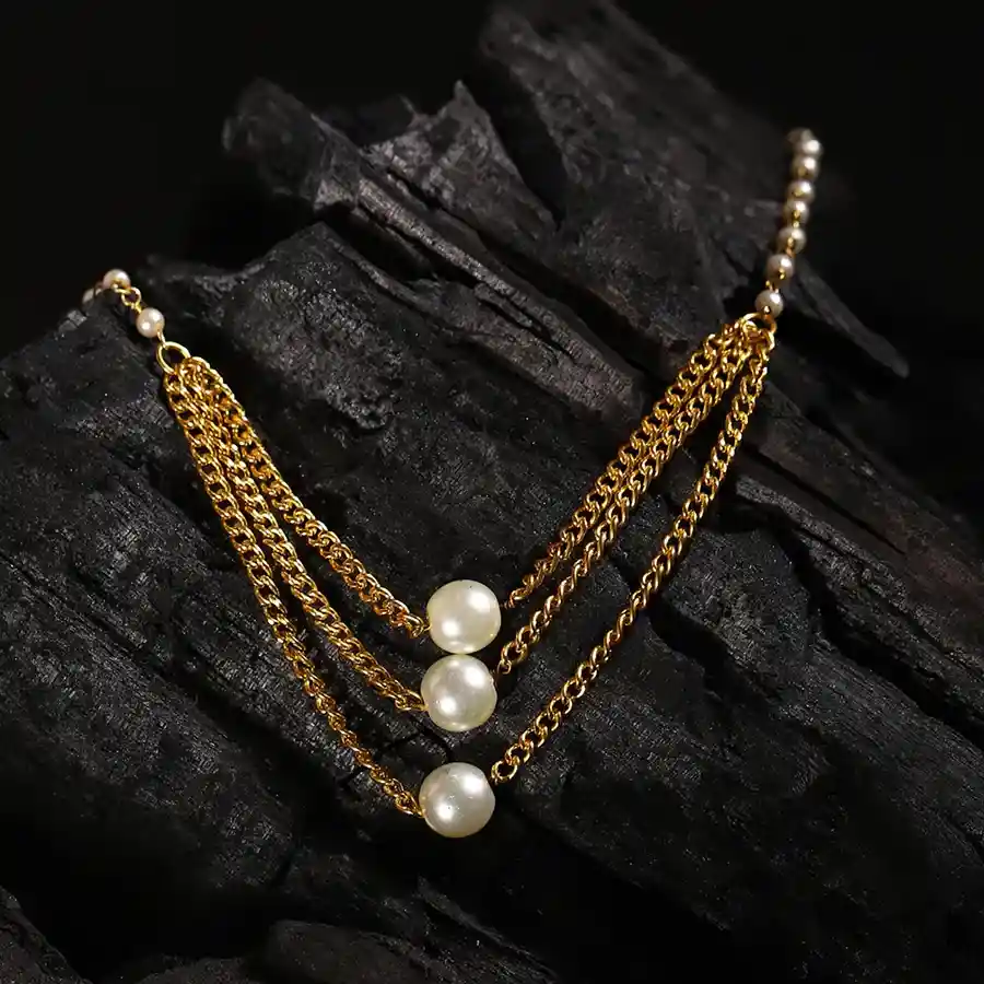 Sleek White Gold Statement Piece