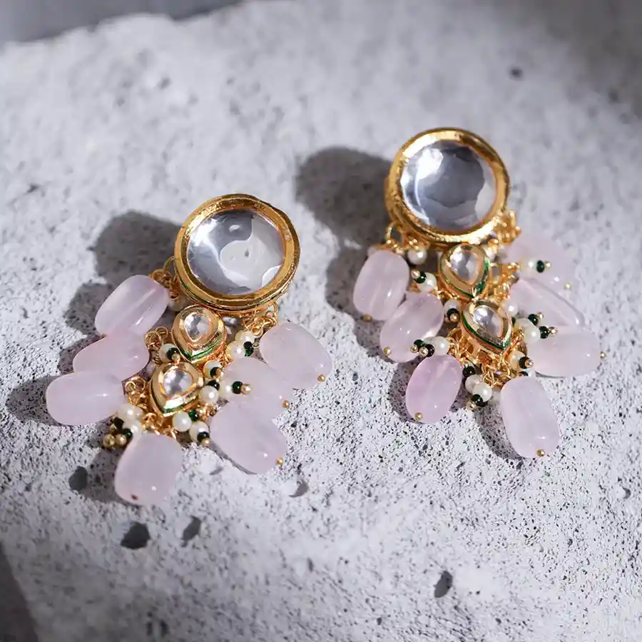 Radiant Kundan Festive Earrings