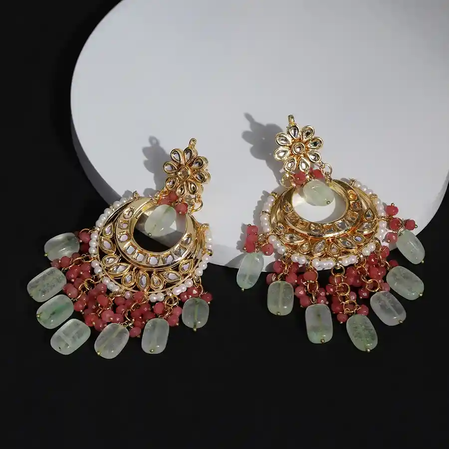Chic Kundan Bling Earrings