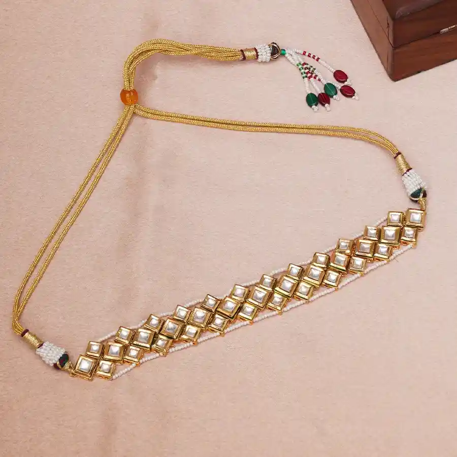 Radiant Kundan Pearl Choker