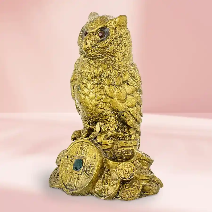 Feng Shui Owl Showpiece for Money n Wisdom