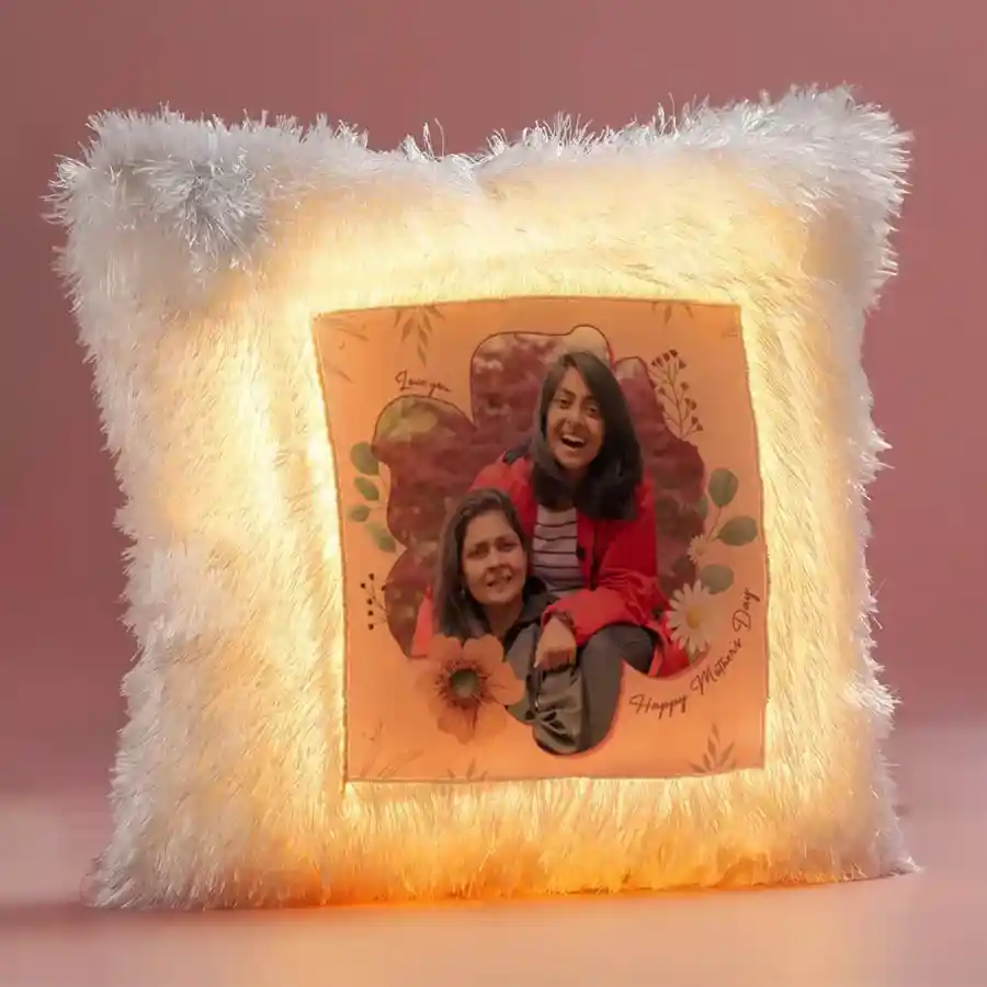 Lovely Personalized LED Cushion for Mom