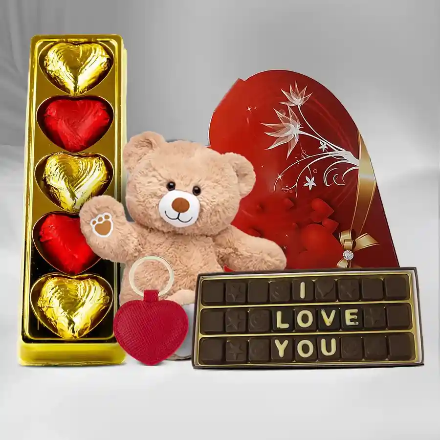 Elegant I Love You Chocolates Hamper