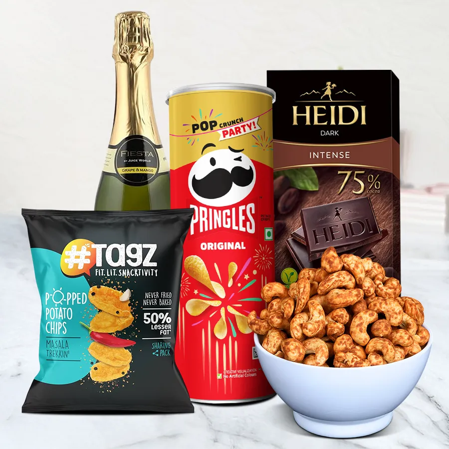 Crunchy Celebration Hamper of Nuts N Snacks