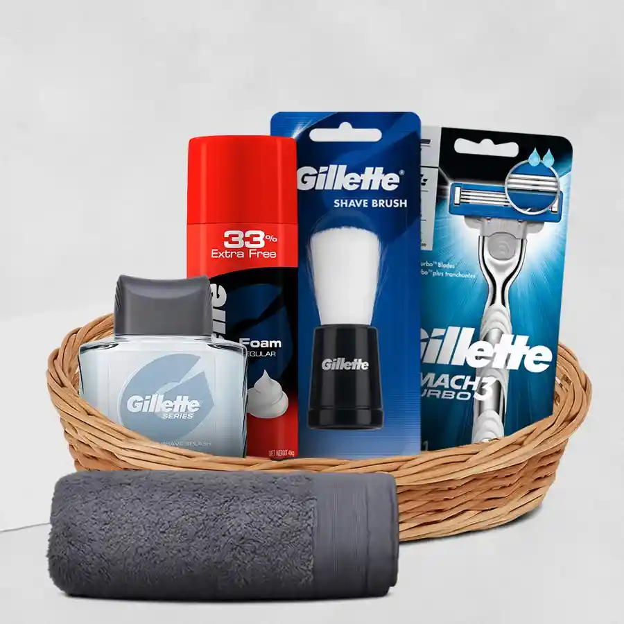 Stylish Mens Grooming Gift Basket