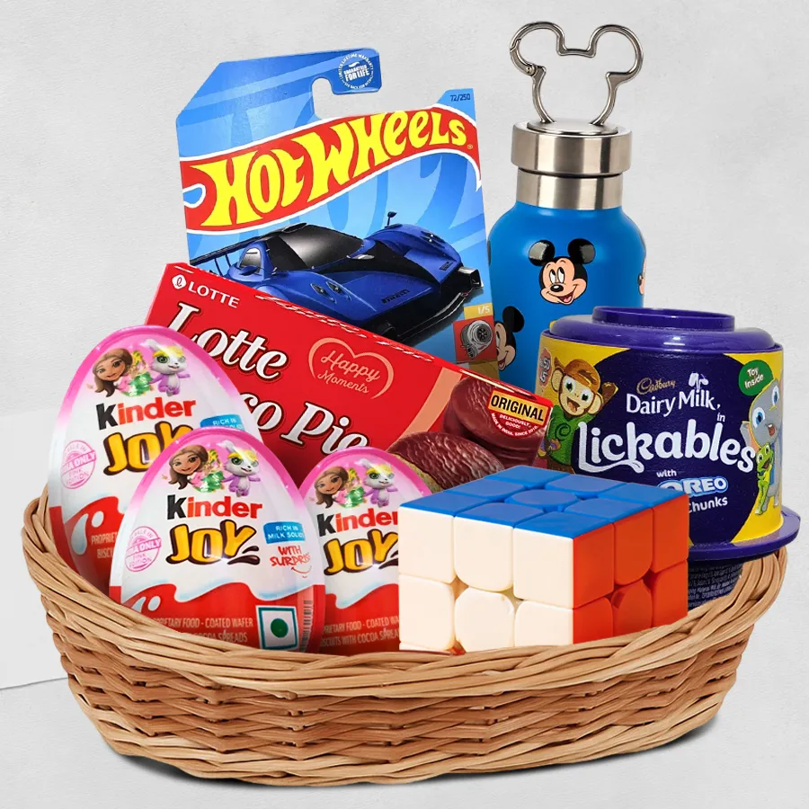 Kids Charm Gift Basket of Joyous Assortments