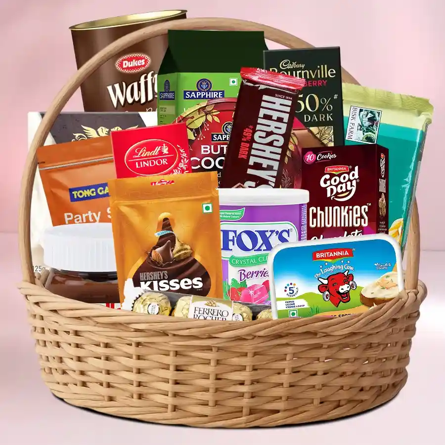 Classy Gift Basket of Assortments for Dad