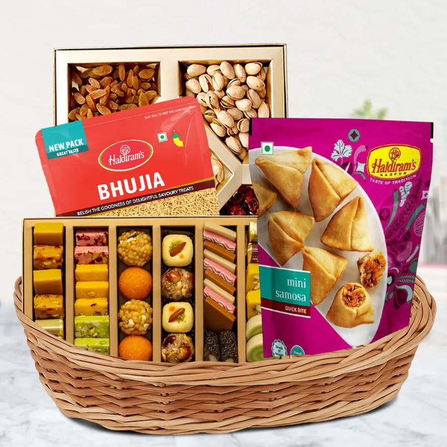 Appealing Delicacies in a Basket