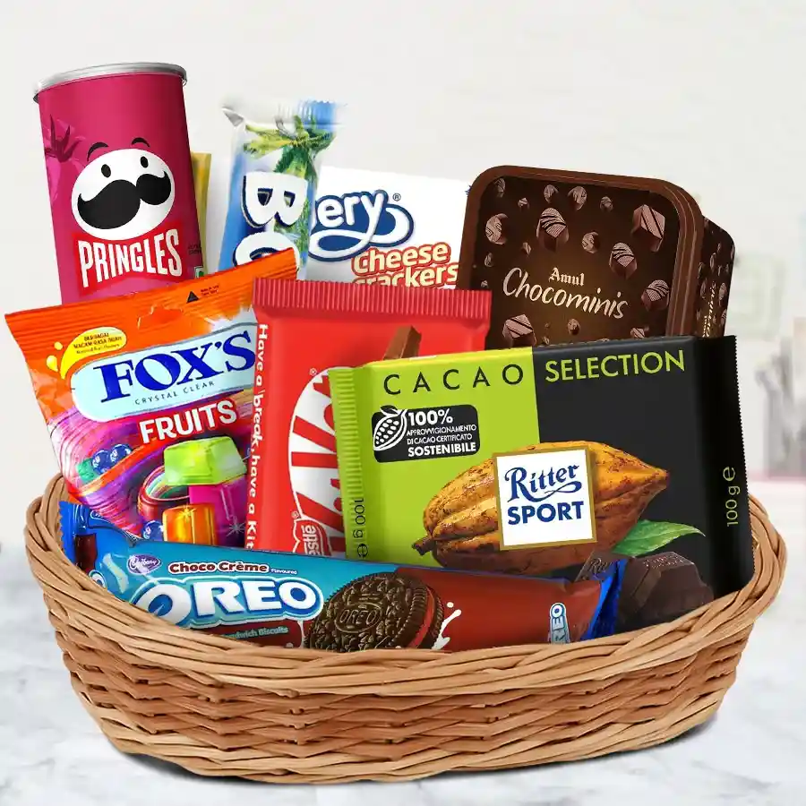 Delectable Gourmet Hamper Basket