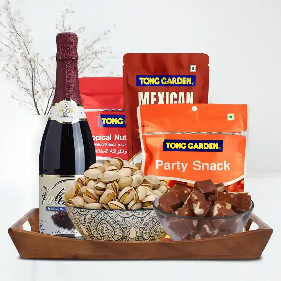 Tasty Mixed Dry Fruits N Grape Drink Gift Hamper
