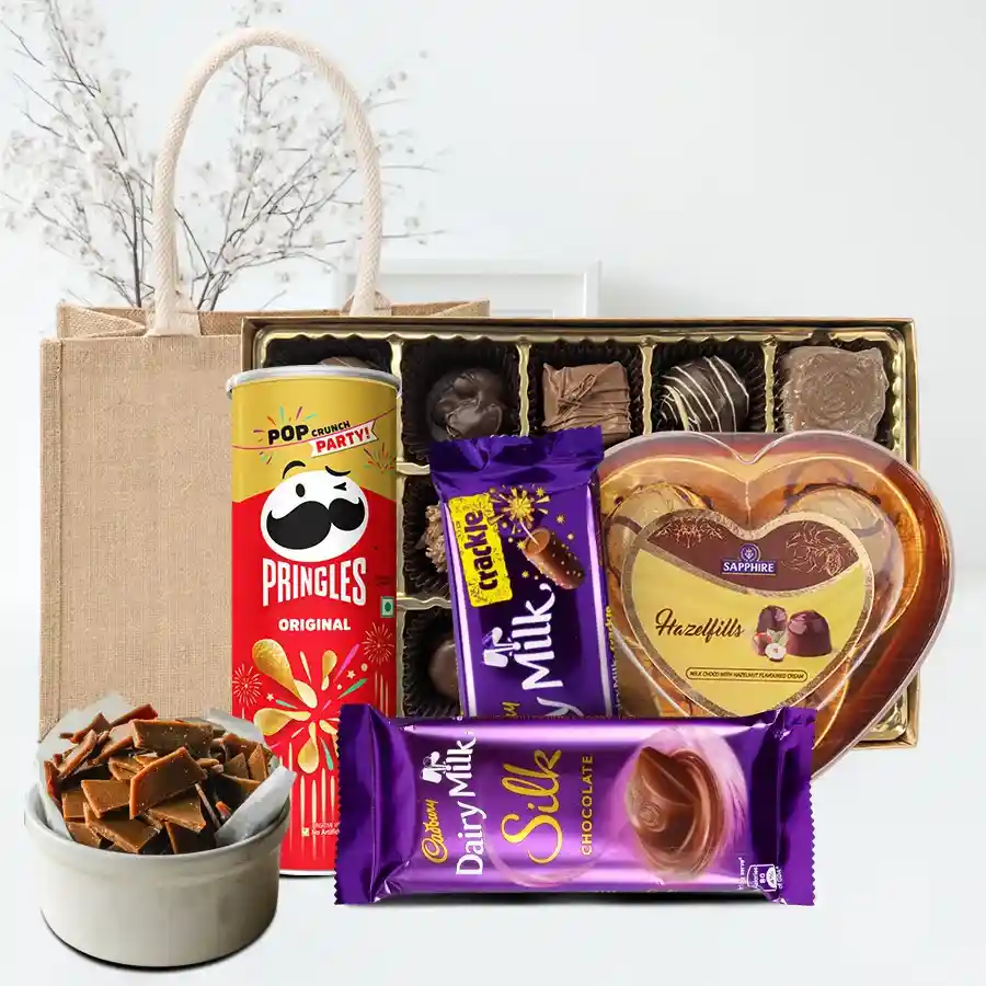 Wonderful Gourmets Hamper with Homemade Choco Delight