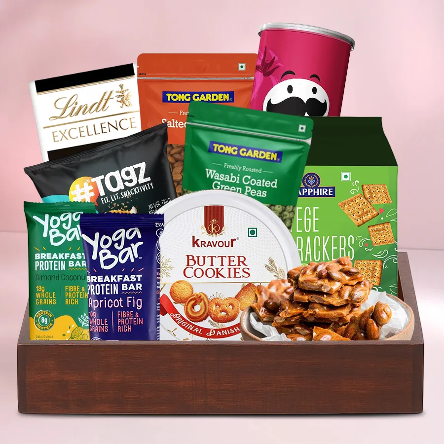 Remarkable Snacks Goodies Gift Basket