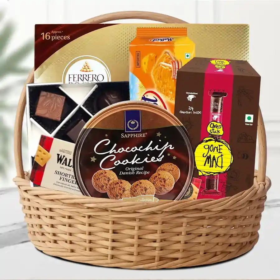 Marvelous Chocolate n Snacks Gift Basket