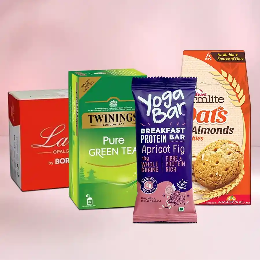 Stunning Tea Set N Assortments Gift Basket