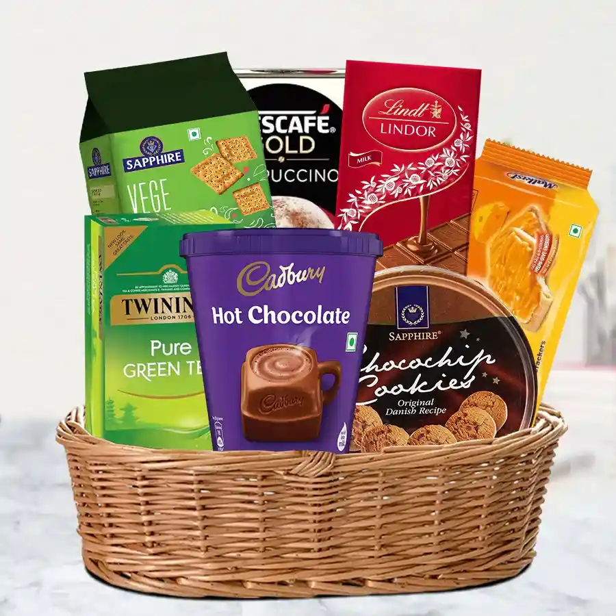 Joyful Assorted Treats N Chocolate Gift Basket