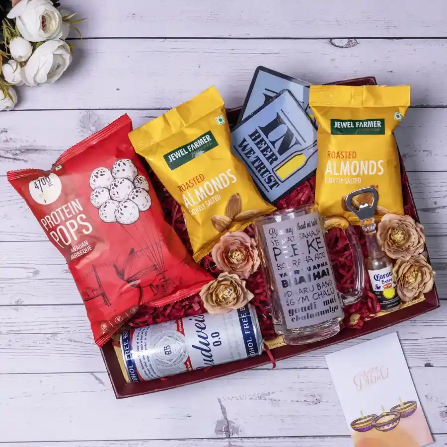 Alcohol Free Beer Treats Basket