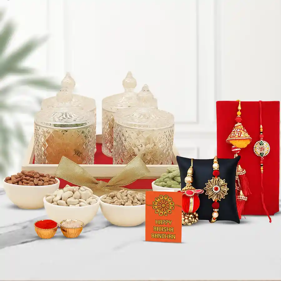 Dry Fruits n Couple Rakhi Bonding