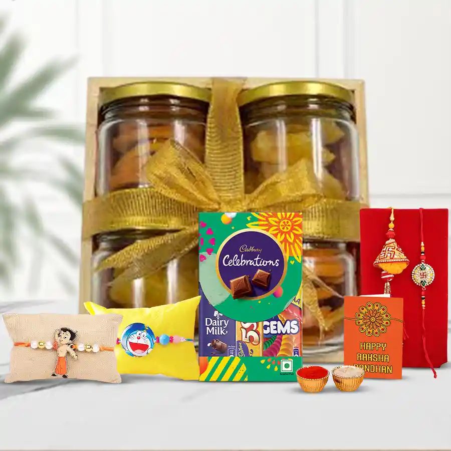 Dried Fruits Melange for Family Rakhi Sets