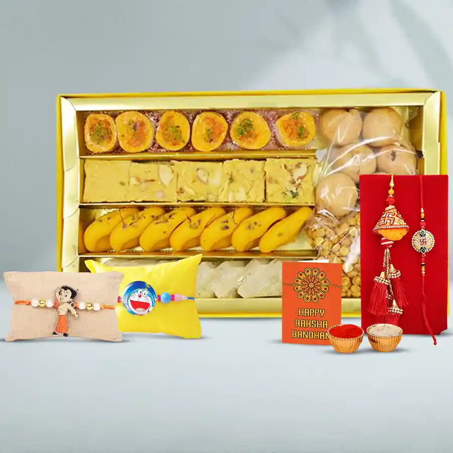 Gorgeous Family Rakhi n Sweets