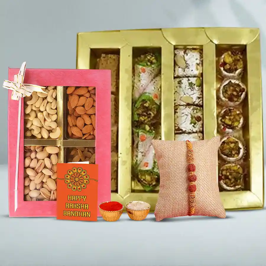 Delectable Sweets for Rudraksha Rakhi