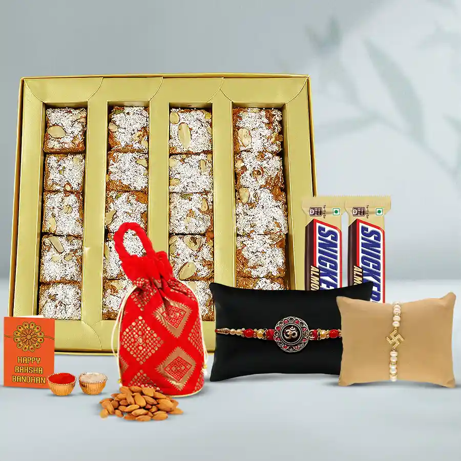 Auspicious Rakhi n Heavenly Sweets