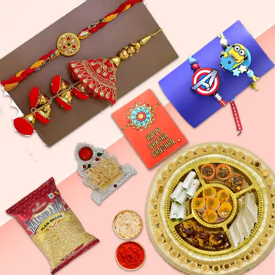 Elegant Family Rakhi n Sweets