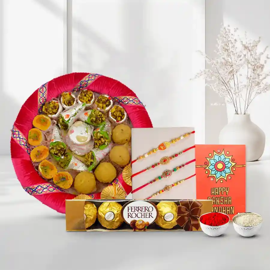 Fancy Rakhi n Sweets for Best-bro