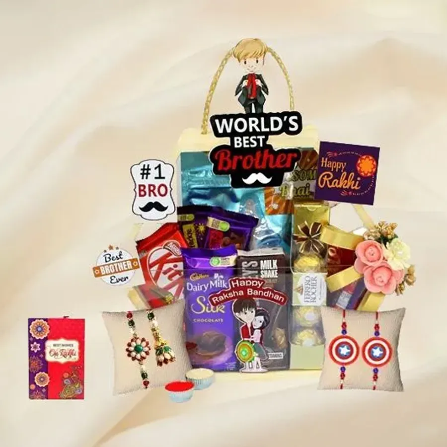 Endearing Choco Hamper Pick for Family Rakhi
