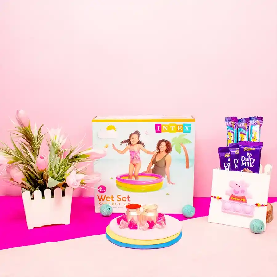 Spectacular Peppa Pig Wet Set Rakhi Gift