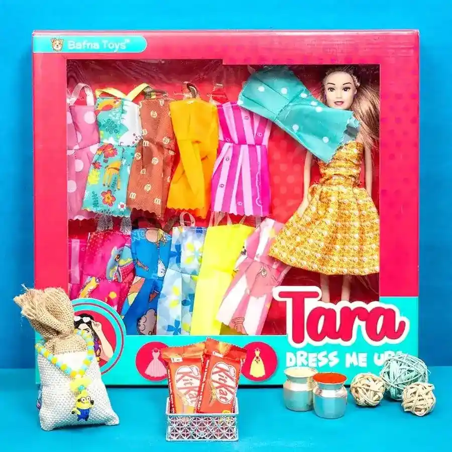 Spectacular Tara Doll with Chocolates N Rakhi