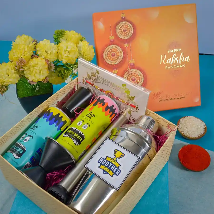 Perfect Combo of Rakhi n Cocktail Making Set