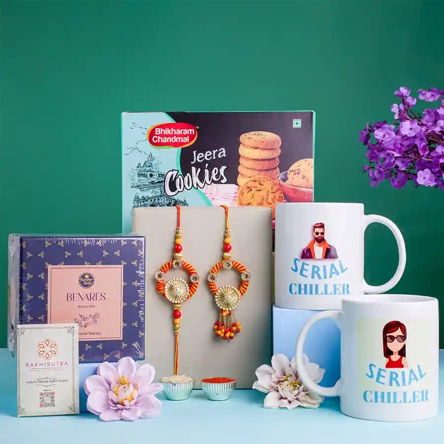 Rakhi Joy Bhaiya Bhabhi Rakhi with Treats Hamper