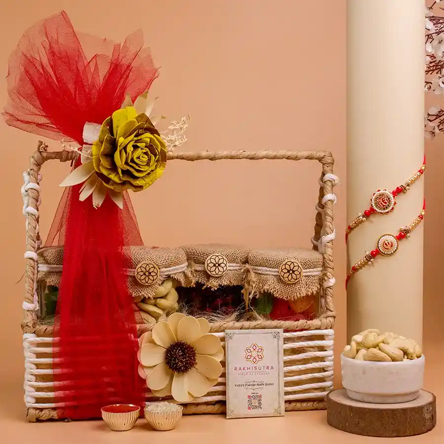 Elegant Rakhi Treats Basket