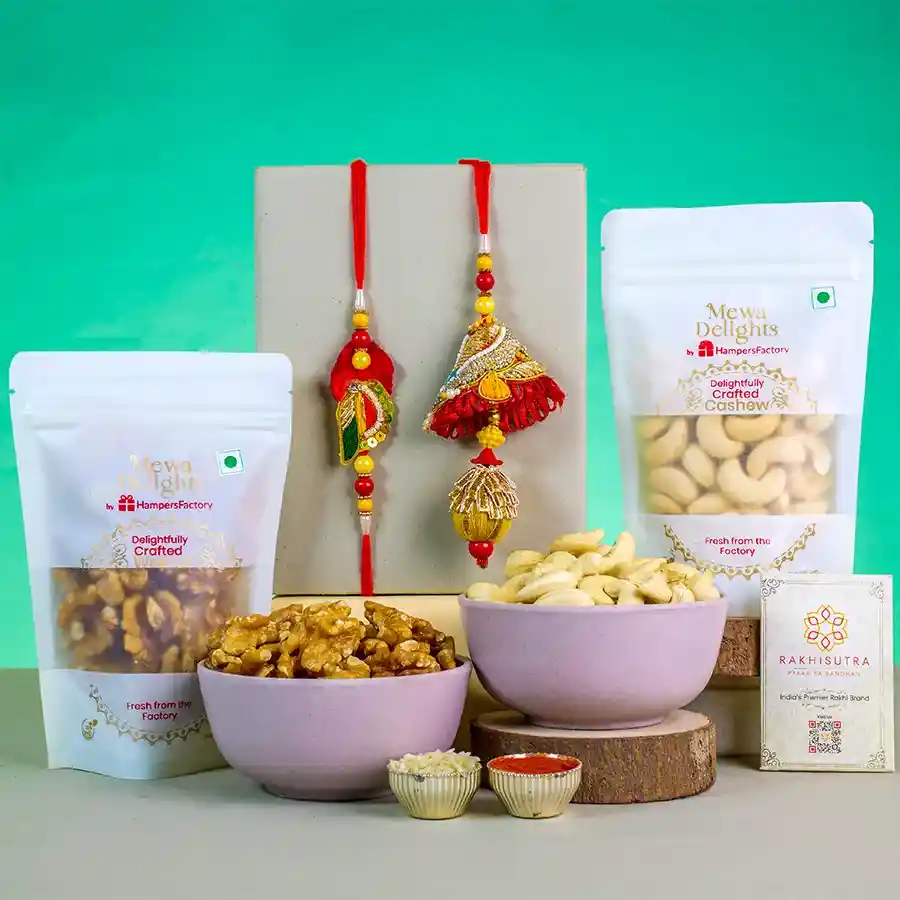 Festive Love Rakhi N Nut Assortment