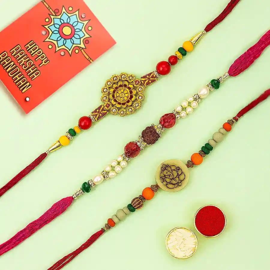 Breathtaking Ethnic Rakhi Thread with Love