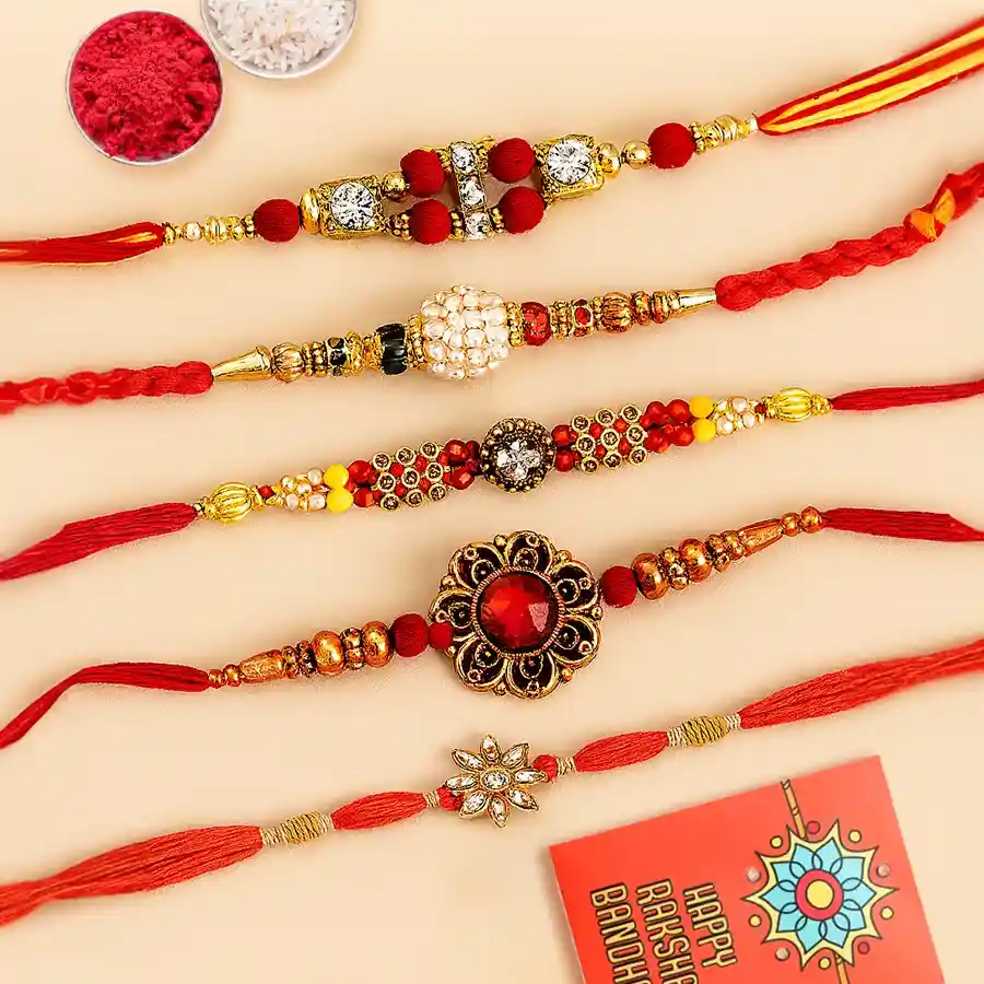 Trendsetting Wrist Band of Regular Rakhi Set