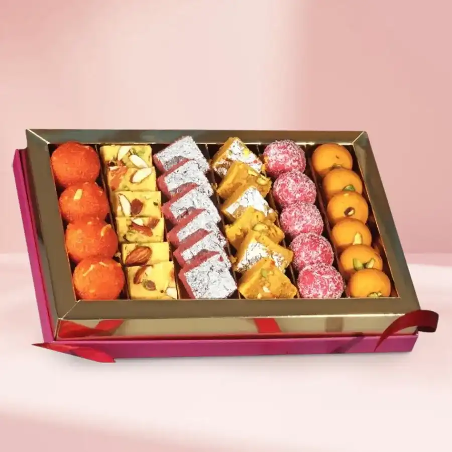 Mothers Day Delight Sweets Platter from Bhikaram
