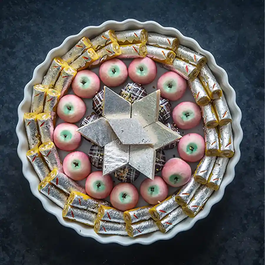Scrumptious Assorted Kaju Sweets by Kesar