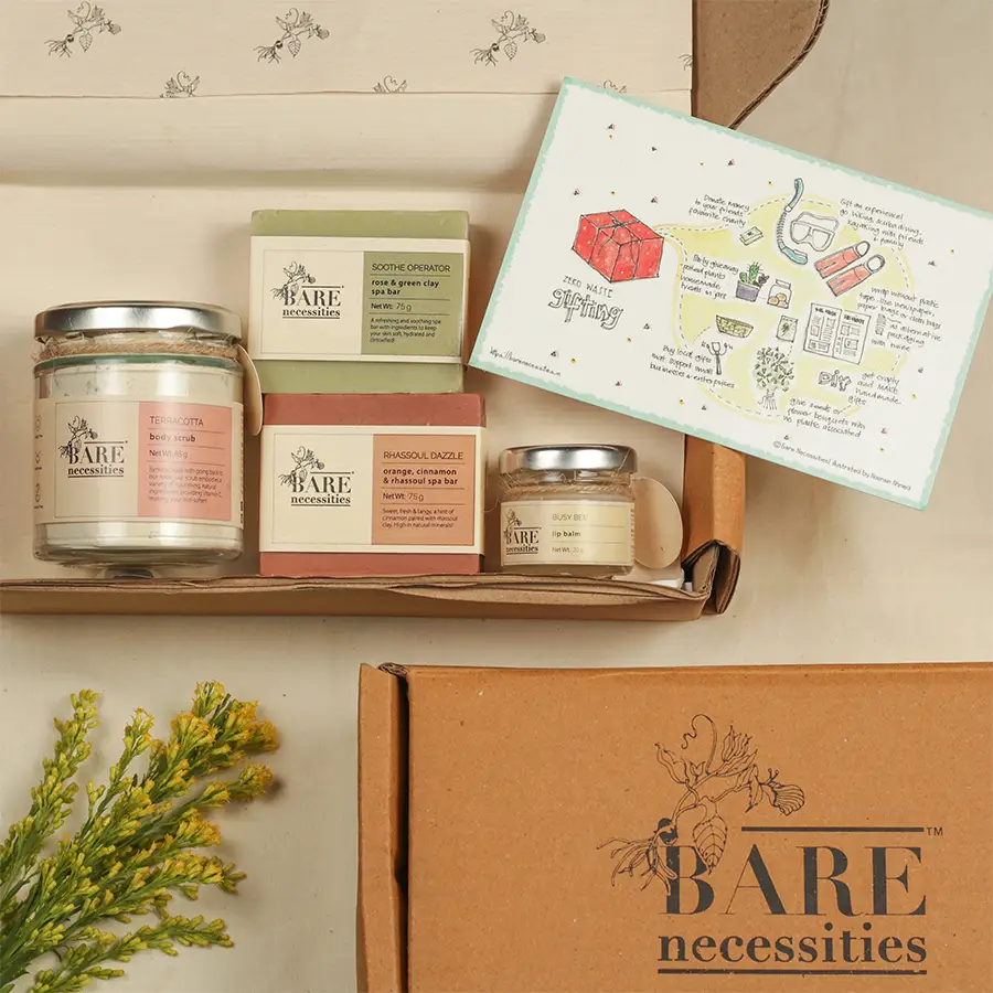 Bare Necessities Deluxe Handmade Soap N Lip Balm Gift Hamper