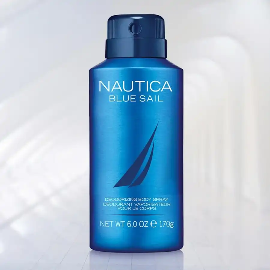 Magnificent Nautica Blue Deodorant, perfect for gifting to loved ones, exuding a refreshing scent that embodies adventure and care.