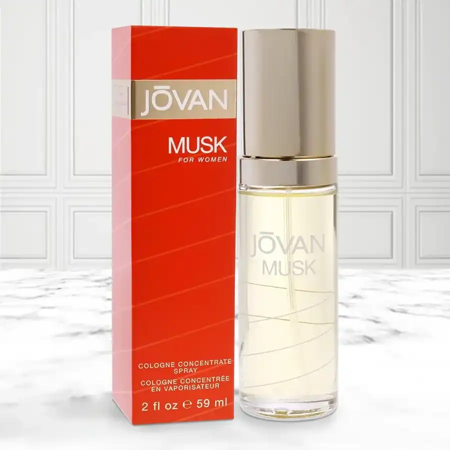 Sensational Jovan Musk Cologne for Women in a 96 ml bottle, perfect for expressing love and warmth.