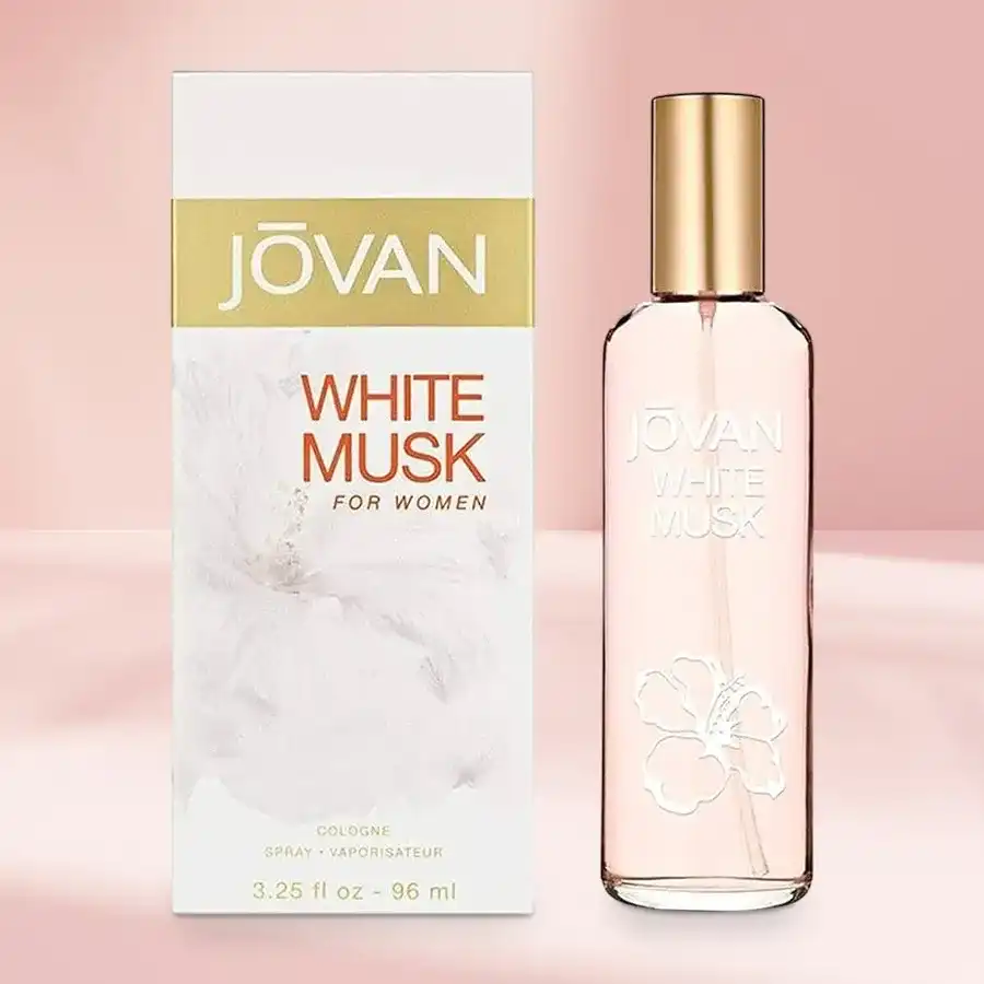Original Jovan White Musk Cologne for Women, 59 ml, perfect for gifting.