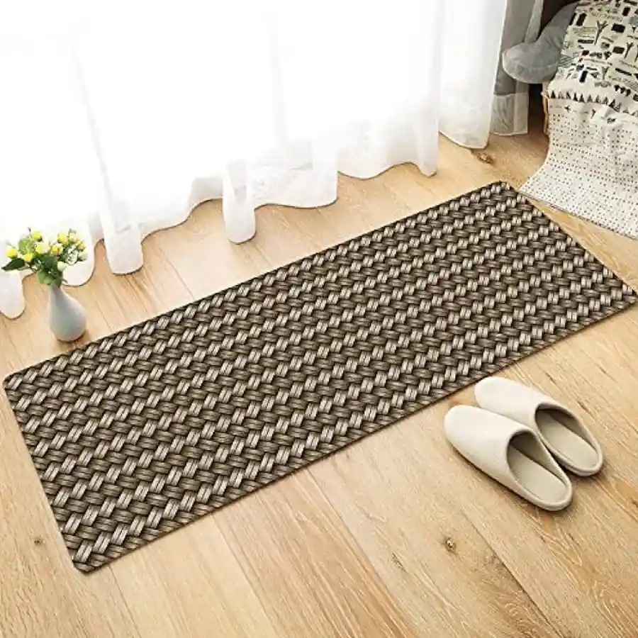 Vibrant 3D Anti-Skid Runner in multicolor, hand-loomed nylon, ideal for home decor and washable for easy care.