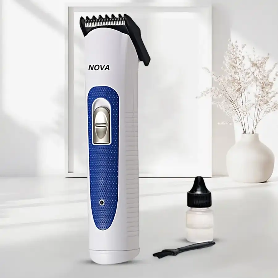 Nova Cordless Electric Shaver for men with stainless steel blades.