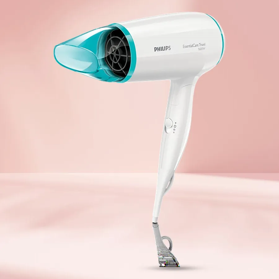 Stylish Philips Hair Dryer for Women with foldable handle and cool shot feature.