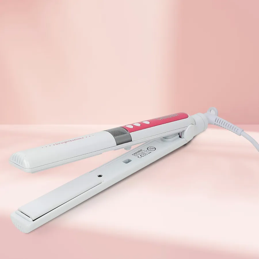 Effortless Nova Hair Straightener designed for women, featuring temperature control, swivel cord, and LED indicator for easy styling.