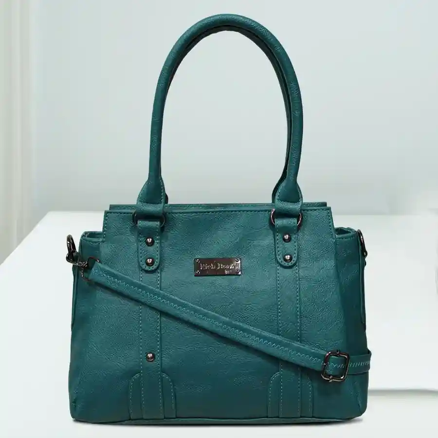 Gorgeous Lavie Marma Women's Dome Shaped Sling Bag in dark tan faux leather, featuring a spacious main compartment and multiple pockets.