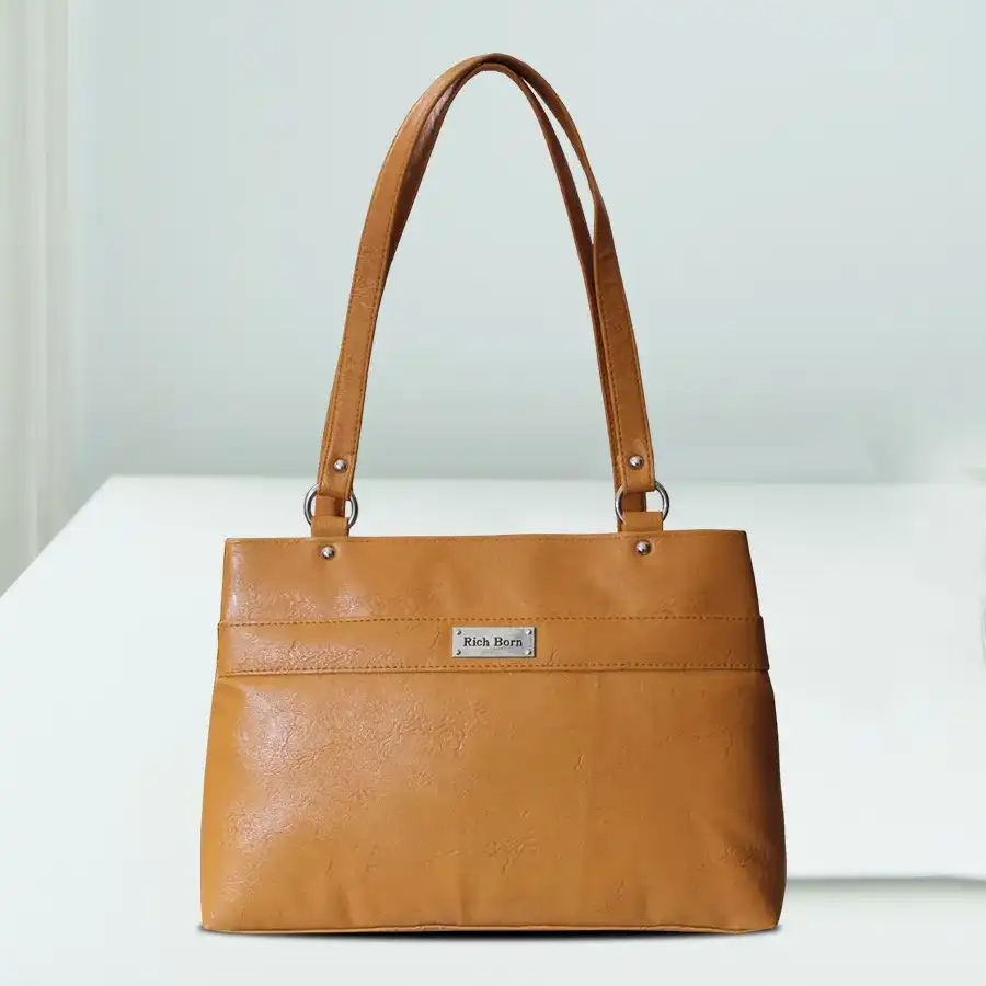 Stylish Yellow Multi-Utility Shoulder Bag by Richborn, featuring durable PU leather and a vibrant design perfect for everyday use.