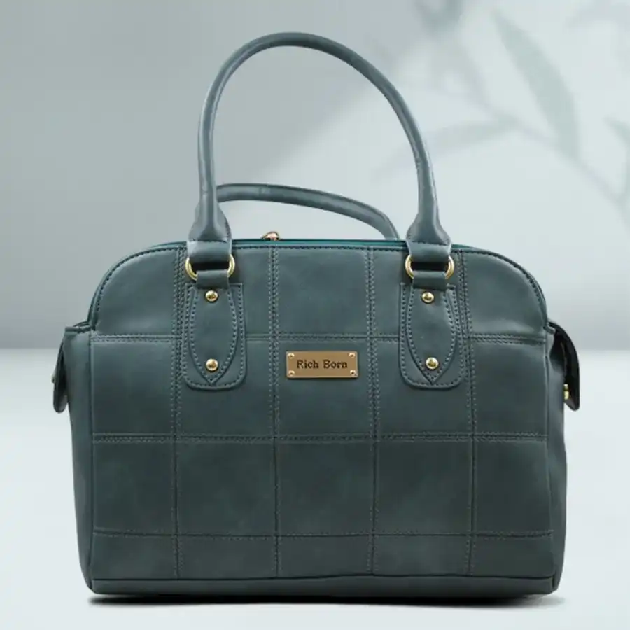 Chic blue shoulder bag featuring a smart stitch design and detachable shoulder strap, ideal for stylish girls on the go.